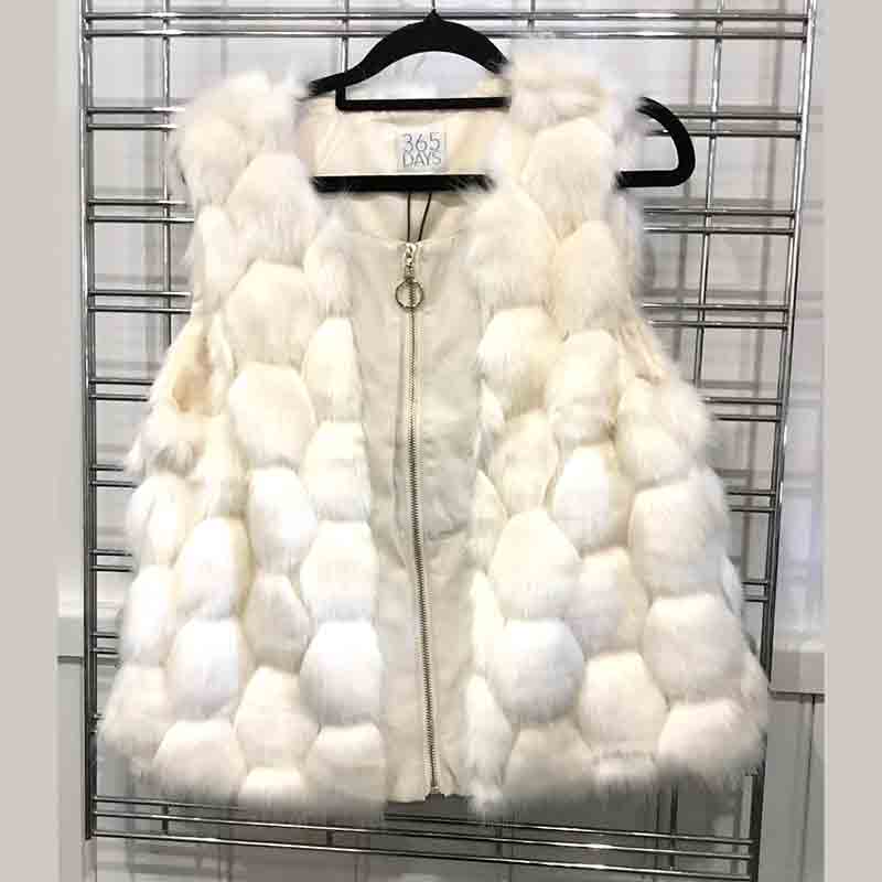 Cream Vest by 365 Days - Whistler Fur 